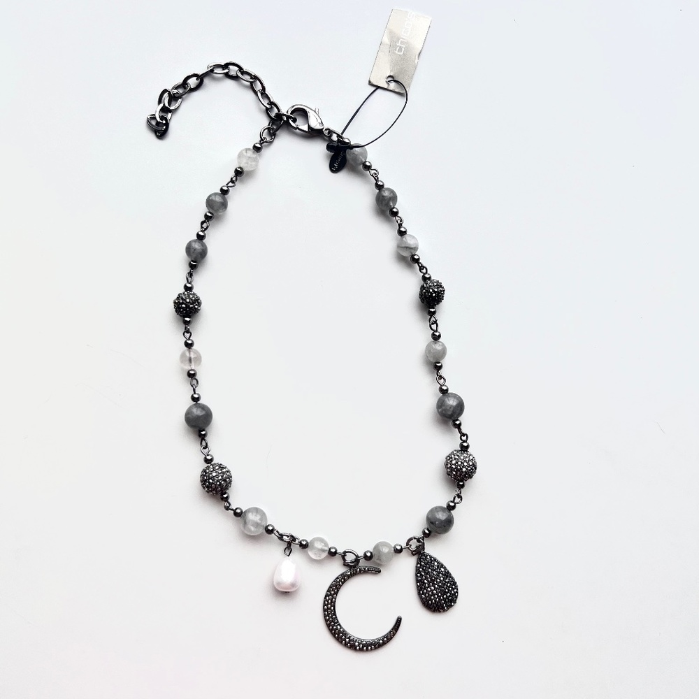 Chico’s Crescent Moon Pendant Necklace